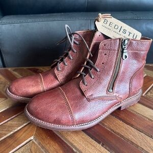 Red Leather Boots